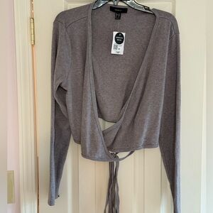 Forever 21 Heather Grey Knit Top Shirt. Size 2X. New with tags.